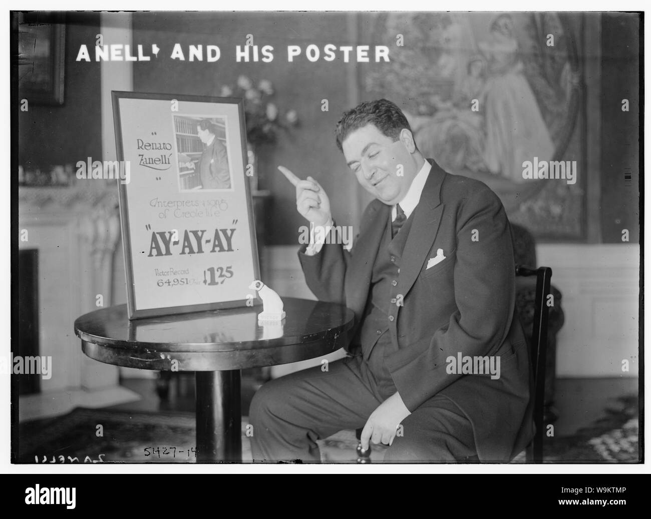 Anelli [Zanelli] et son affiche Banque D'Images