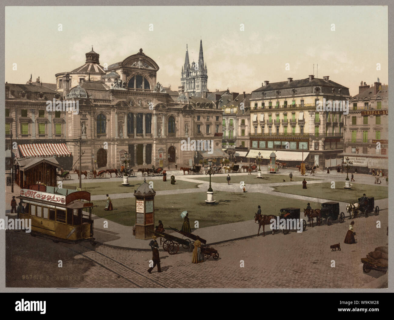 Angers. Place du Ralliement Banque D'Images