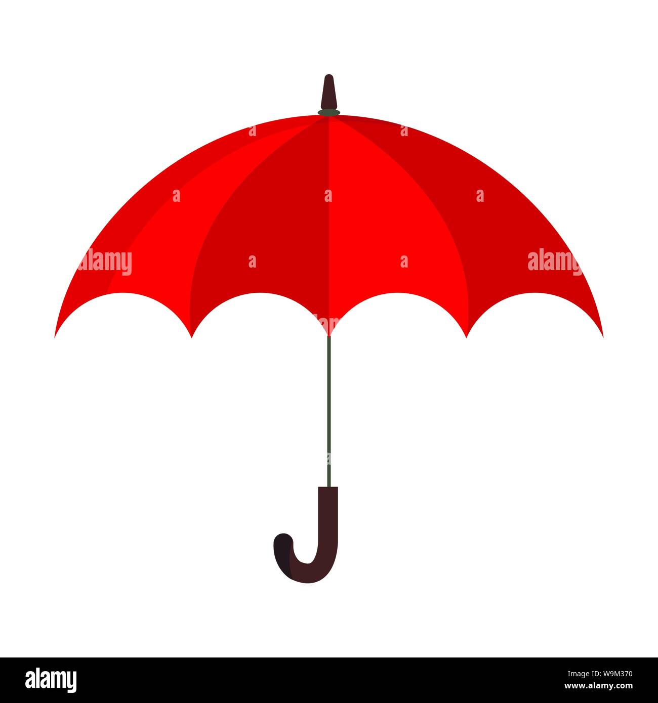 Parapluie rouge Banque d'images vectorielles - Alamy