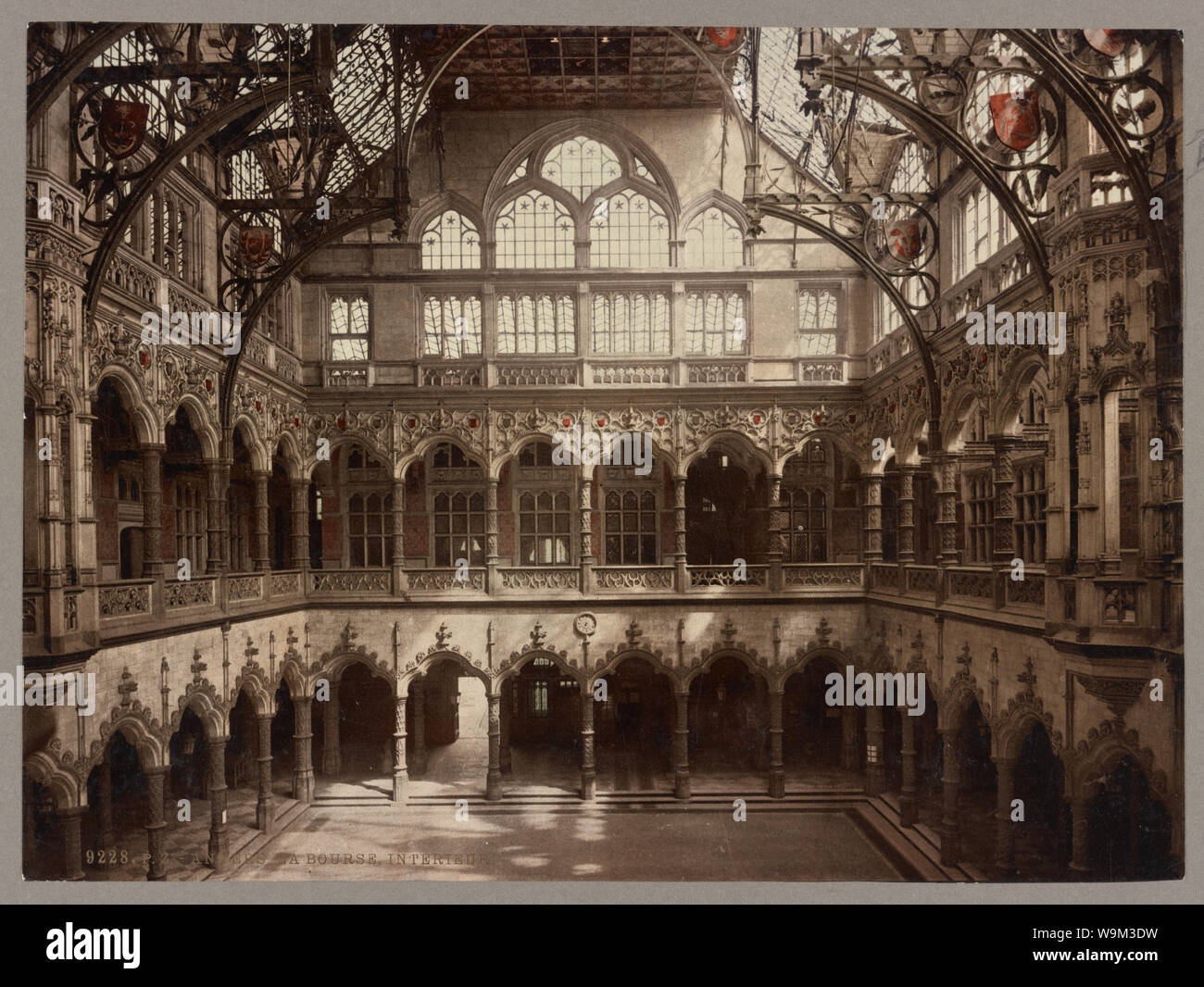 Anvers. La Bourse. Interieur Banque D'Images