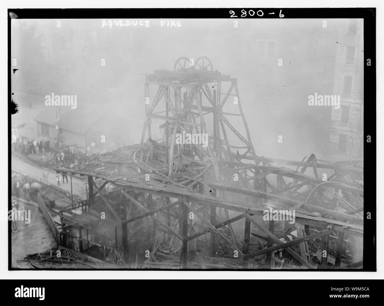 Incendie de l’aqueduc Banque D'Images