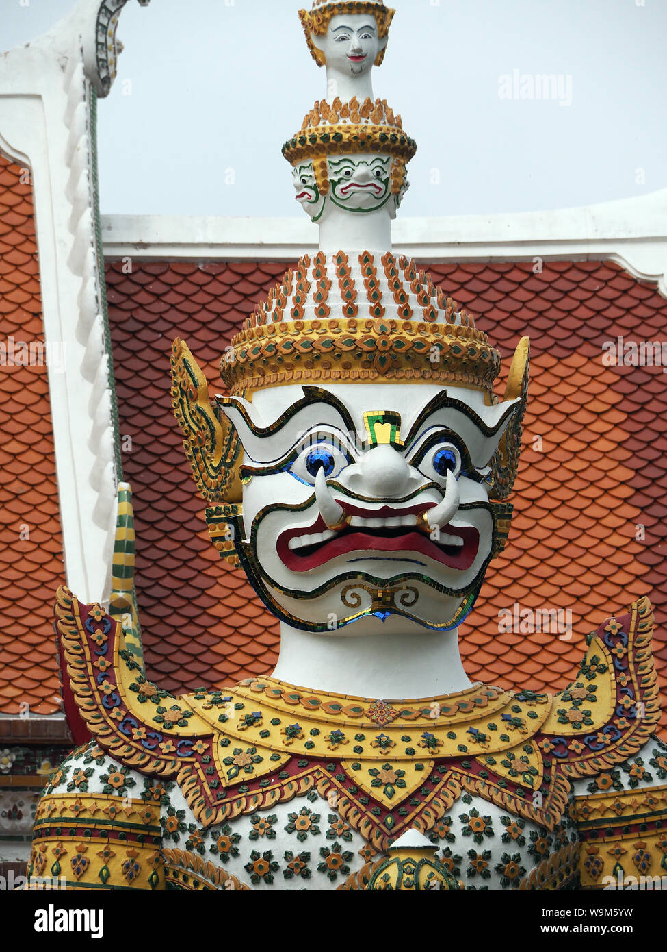 Statue de démon, Bangkok, Krung Thep, Thailande, Asie Banque D'Images