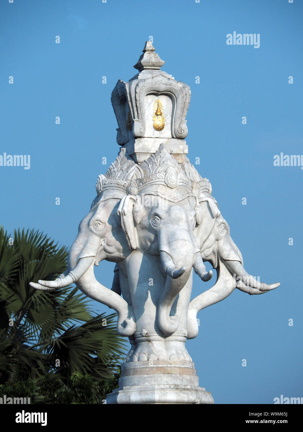 Statue de l'éléphant, Bangkok, Krung Thep, Thailande, Asie Banque D'Images