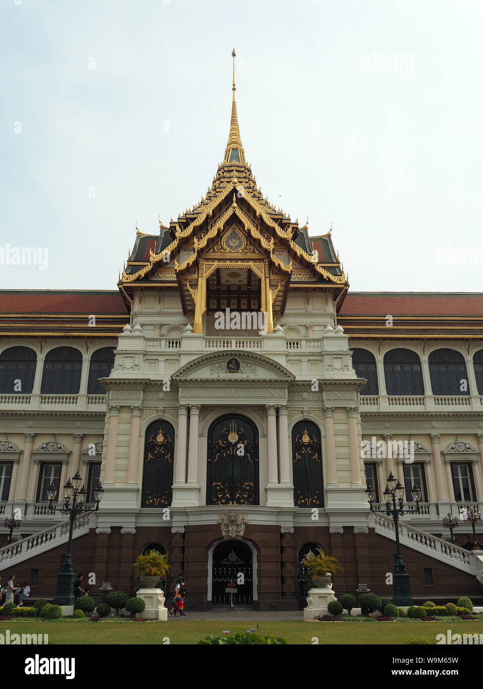 Chakri Maha Prasat, Wat Phra Kaew, Bangkok, Krung Thep, Thailande, Asie Banque D'Images