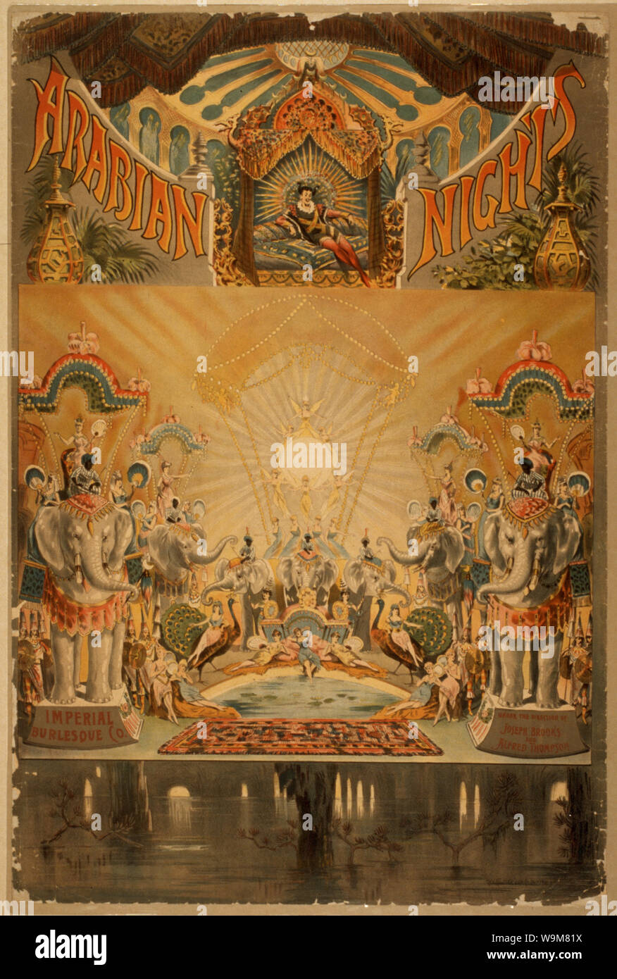 Mille et Une Nuits Résumé : 1 Couleur d'impression : lithographie ; feuilles 103 x 69 cm. (Format affiche) Banque D'Images