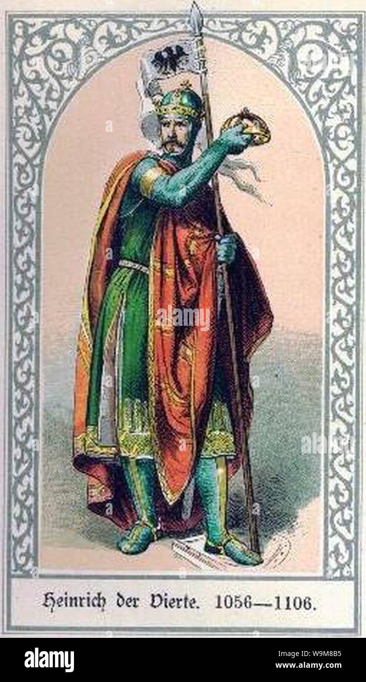 Die deutschen Kaiser Heinrich IV. Banque D'Images