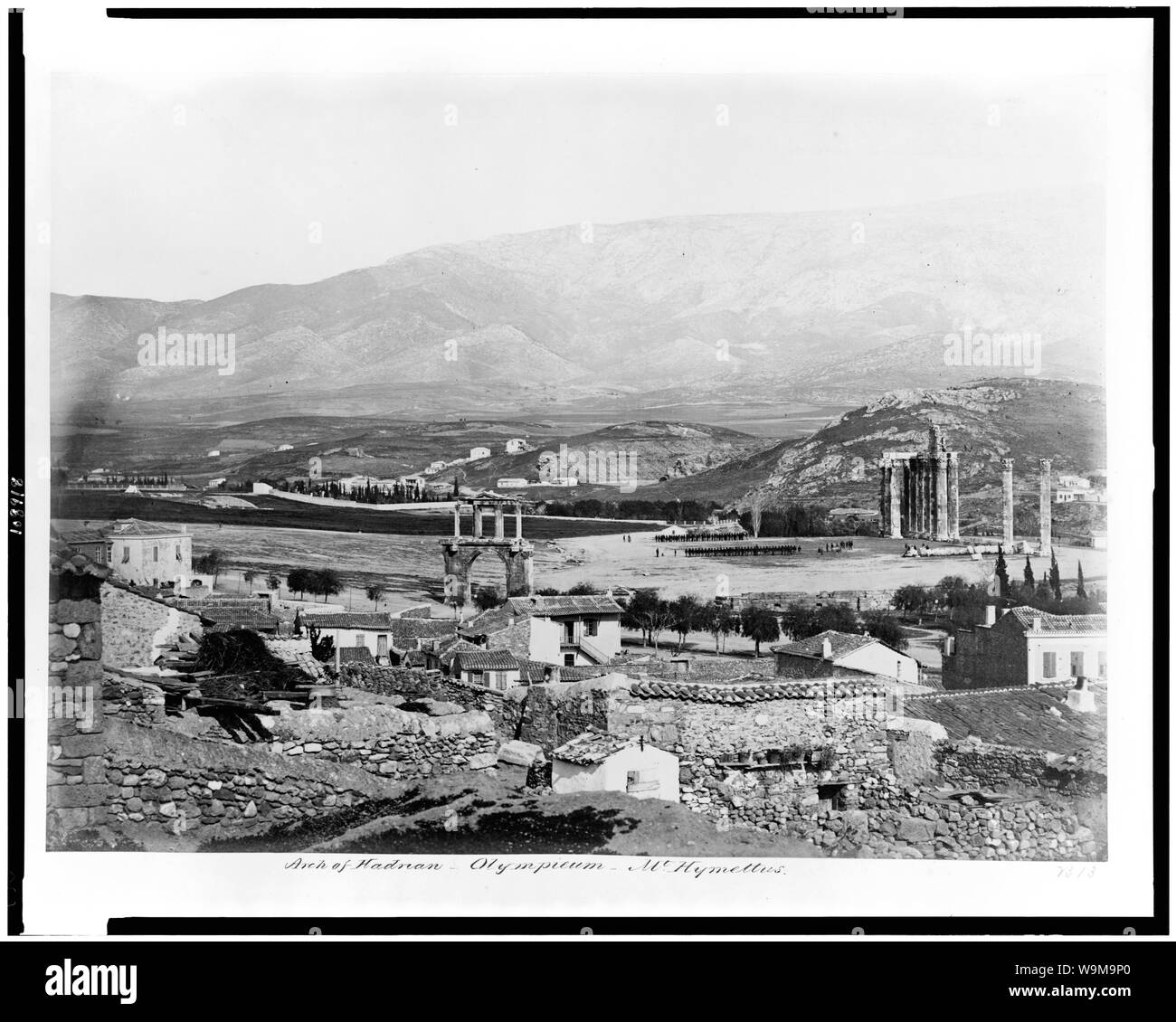 Arc d'Hadrien--Olympieum--Mt. Hymette Banque D'Images