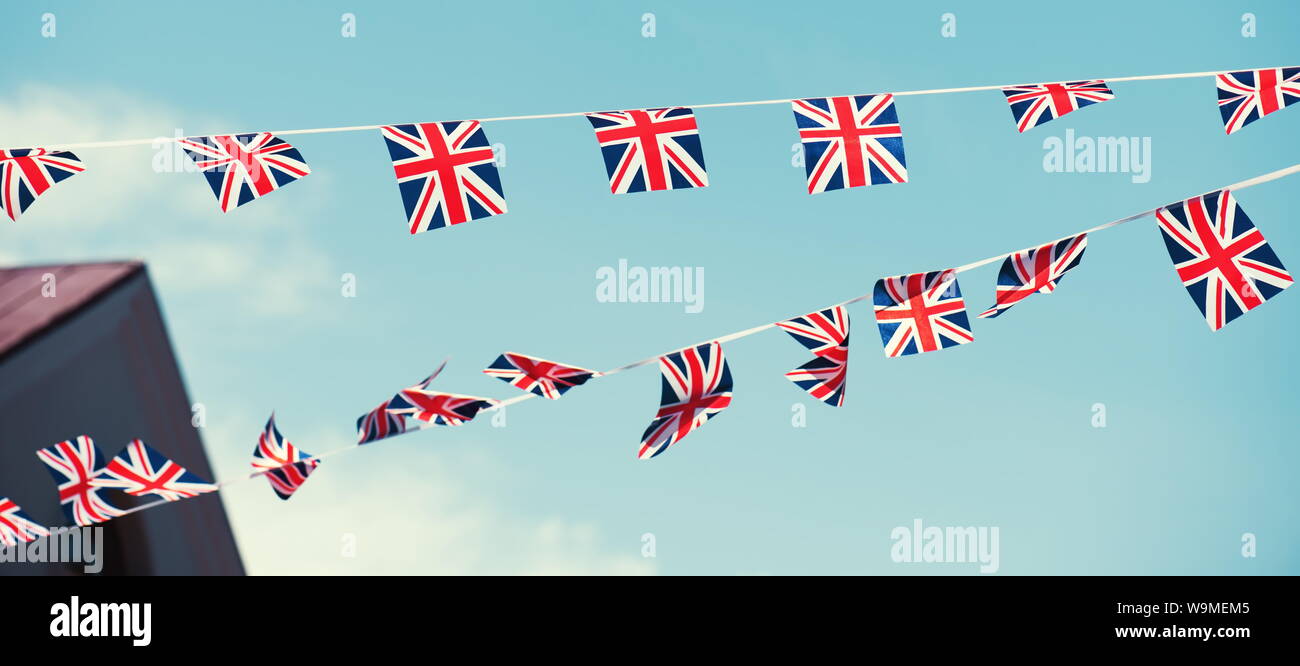 De nombreux drapeau britannique de Grande-Bretagne Banque D'Images