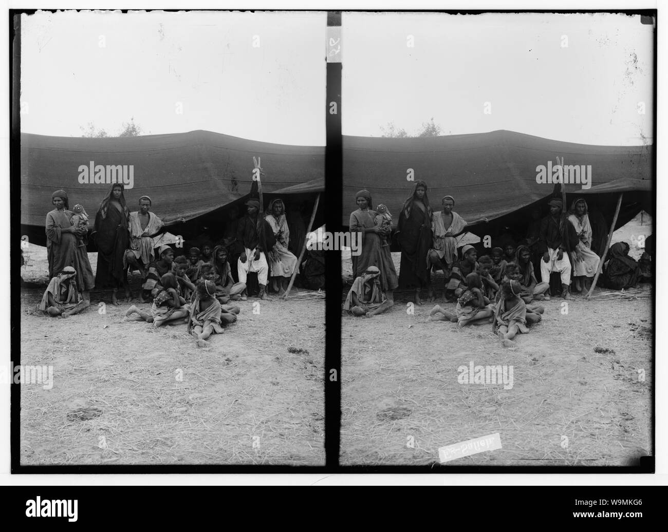 Autour de la Mer Morte. Types de bédouins à Es-Safieh Ghor Banque D'Images