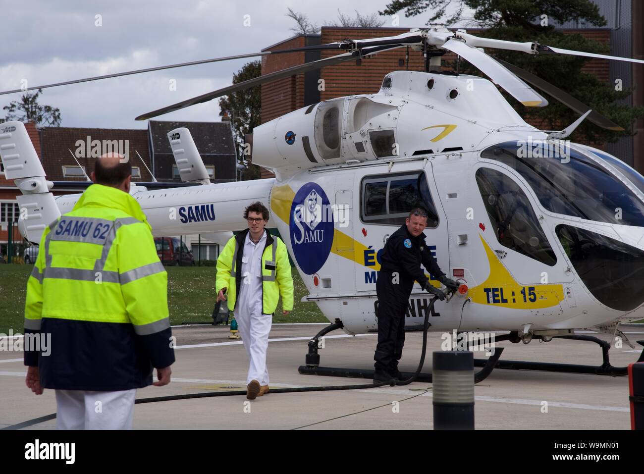 Arras, Hauts-de-France/France-March 11 2019 : le plein air ambulance basé à Arras dans le nord de la France Banque D'Images