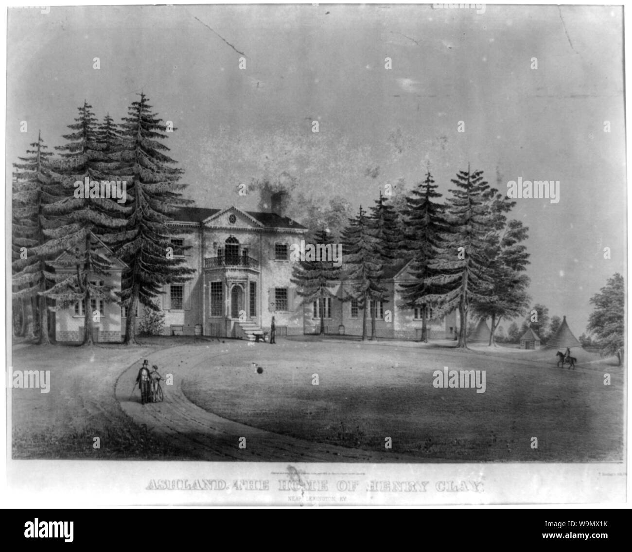 Ashland. La maison de Henry Clay Banque D'Images