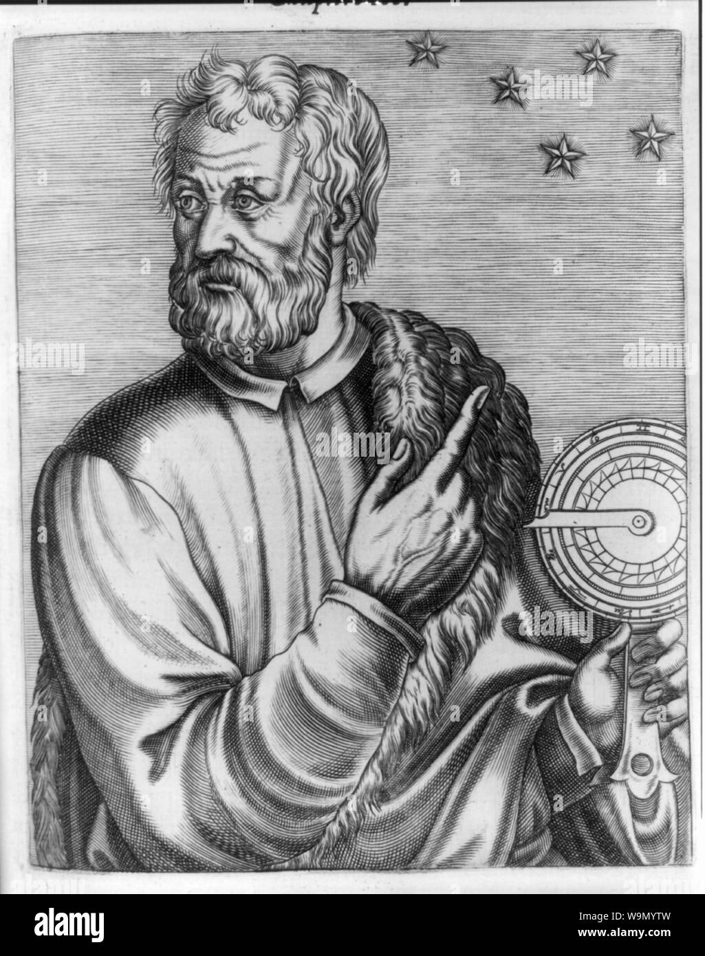 Instrument astronome holding Banque D'Images