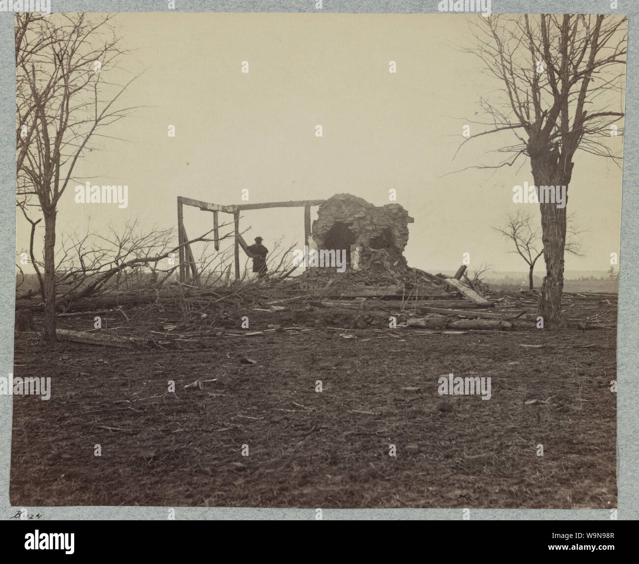 Bataille de Bull Run, ruines de Henry House Banque D'Images