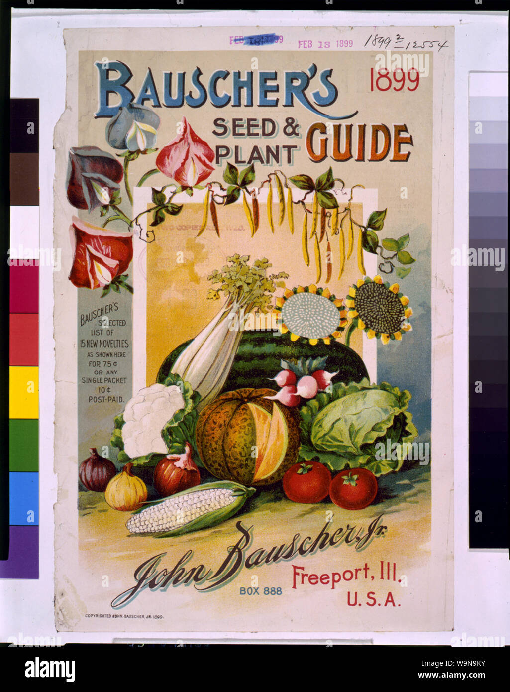 La semence de Bauscher & Guide des plantes Banque D'Images