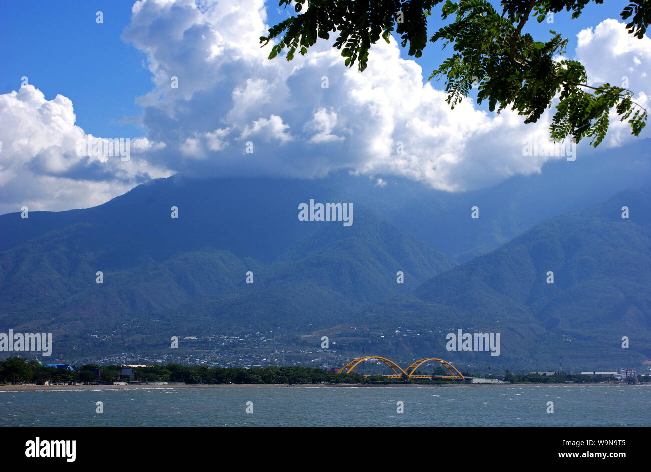Teluk Palu Palu, du Golfe, du centre de Sulawesi, Indonésie Banque D'Images