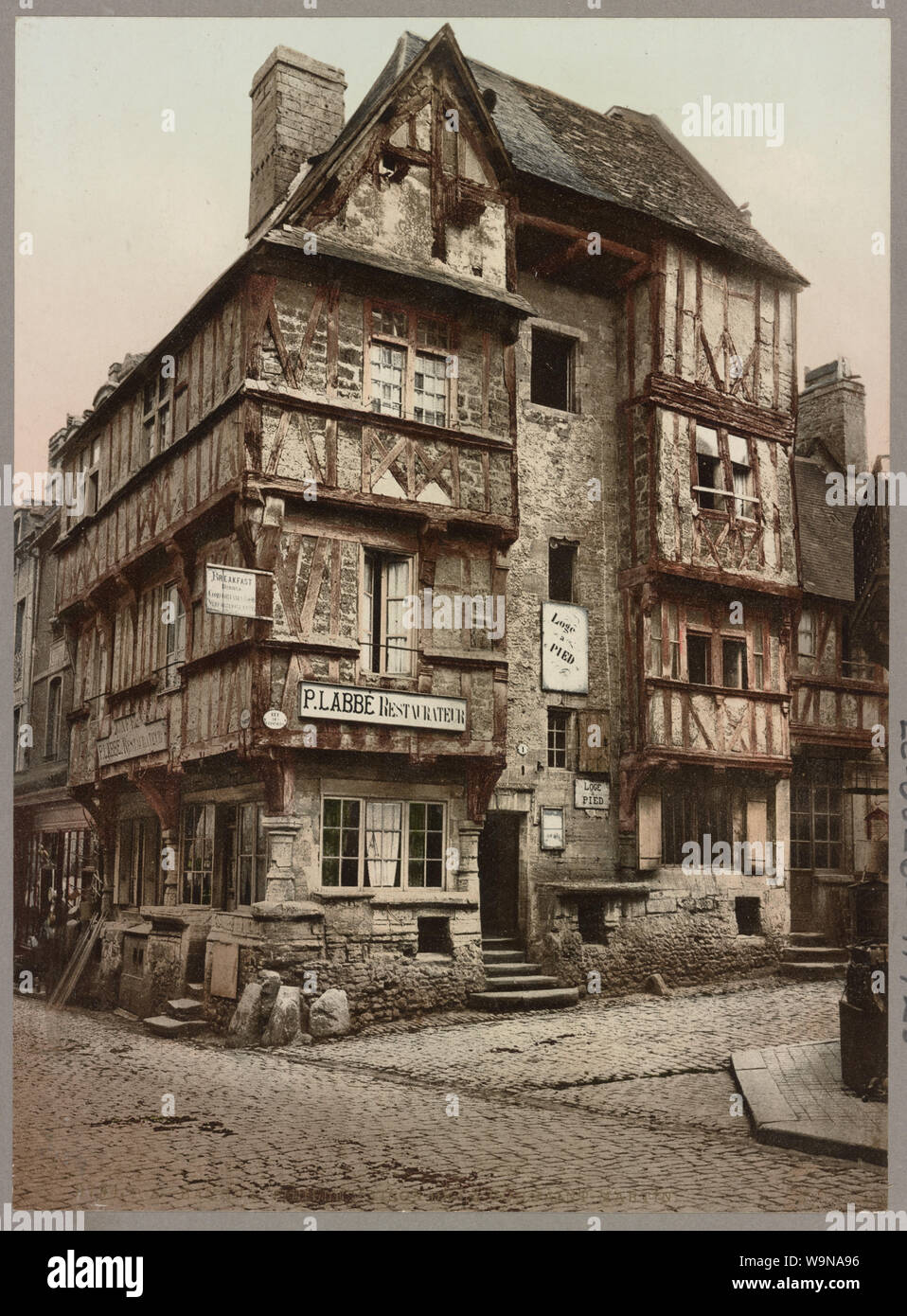 Bayeux Vielle Maison De La Rue Saint-Martin--maison ancienne dans la Rue Saint Martin, Bayeux, France Banque D'Images