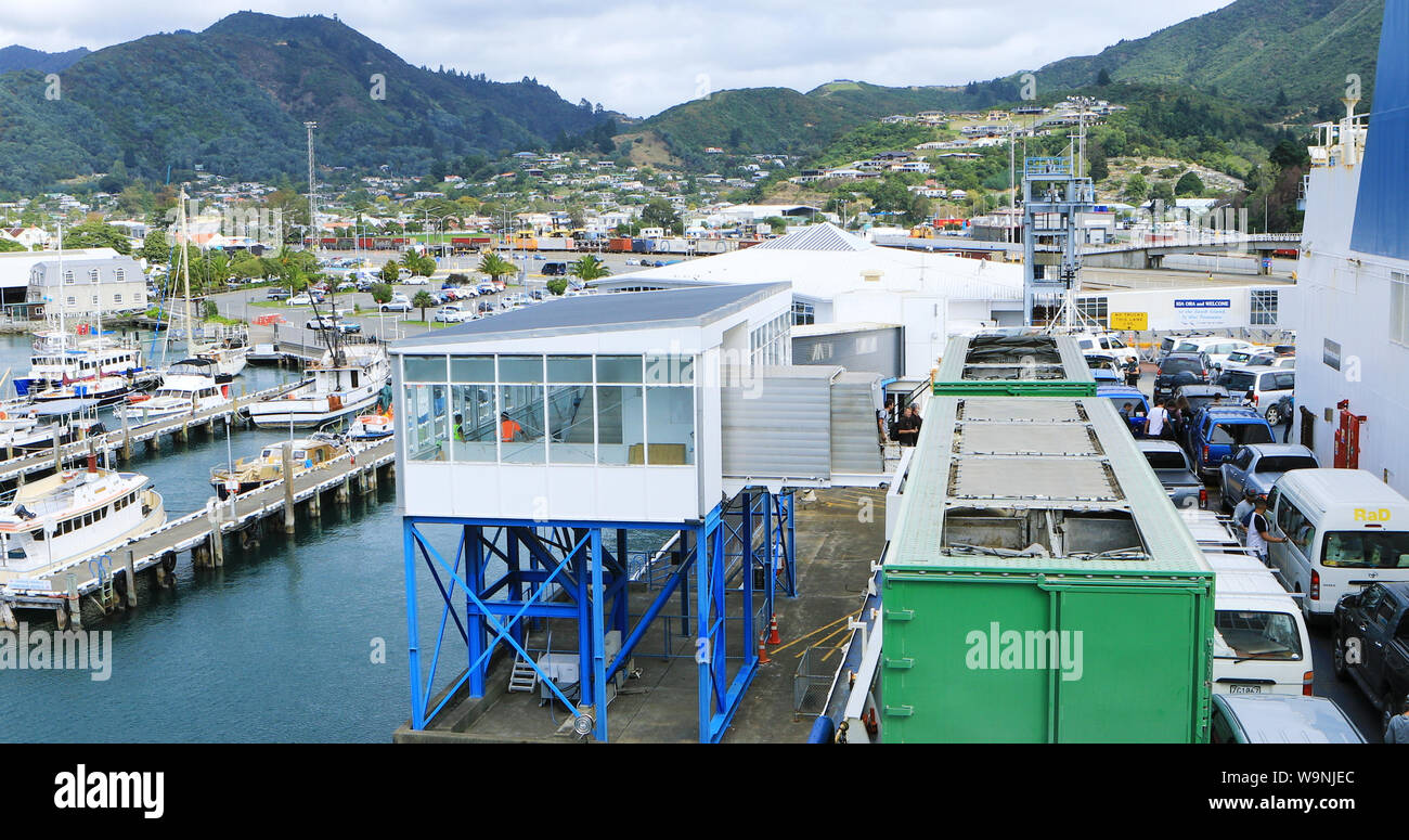 Une scène de Ferry, au sud de l'Île du Nord, Nouvelle-Zélande Banque D'Images