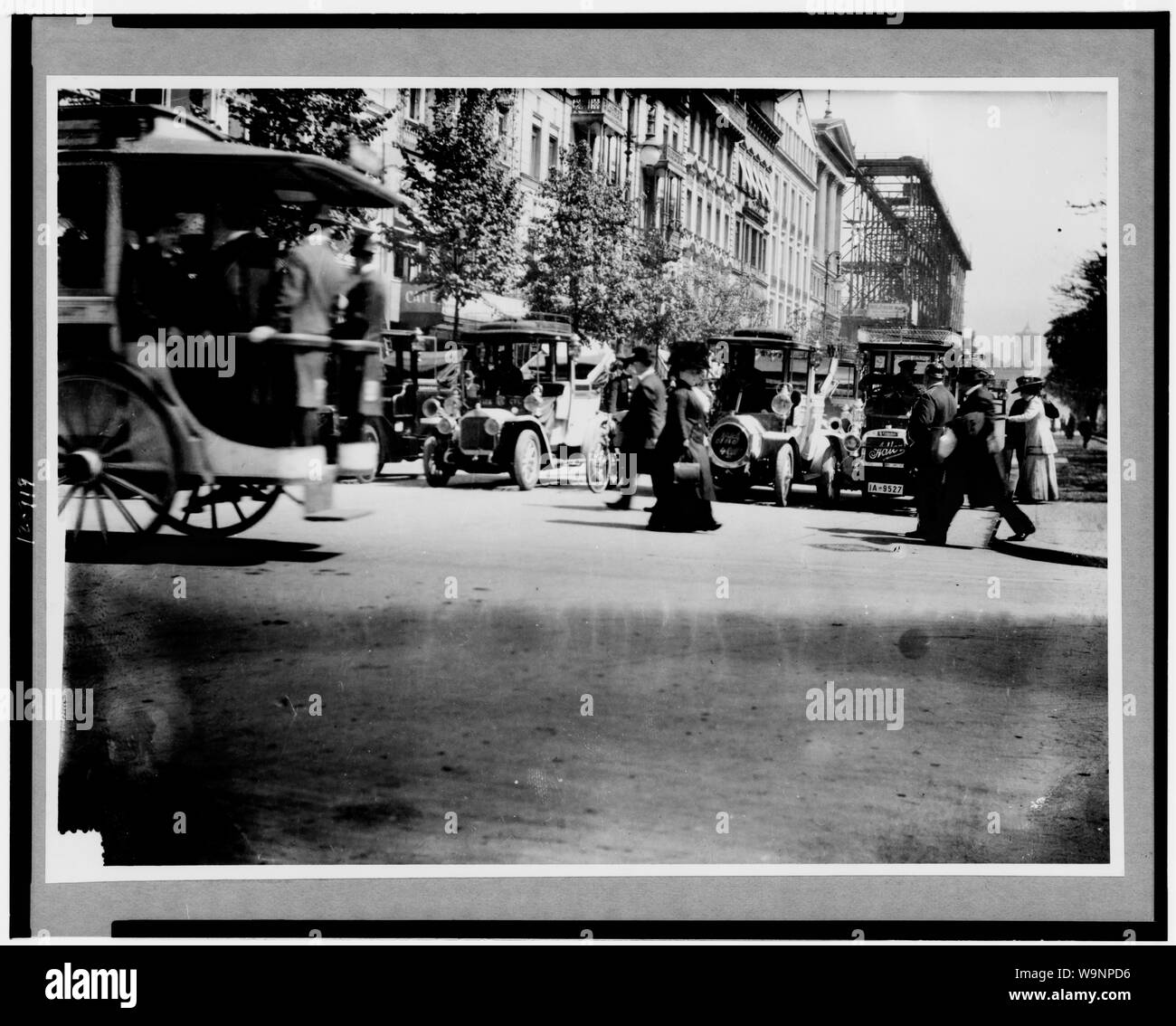 Berlin, Allemagne, le 25 février 1913--Règles de circulation à Berlin Banque D'Images