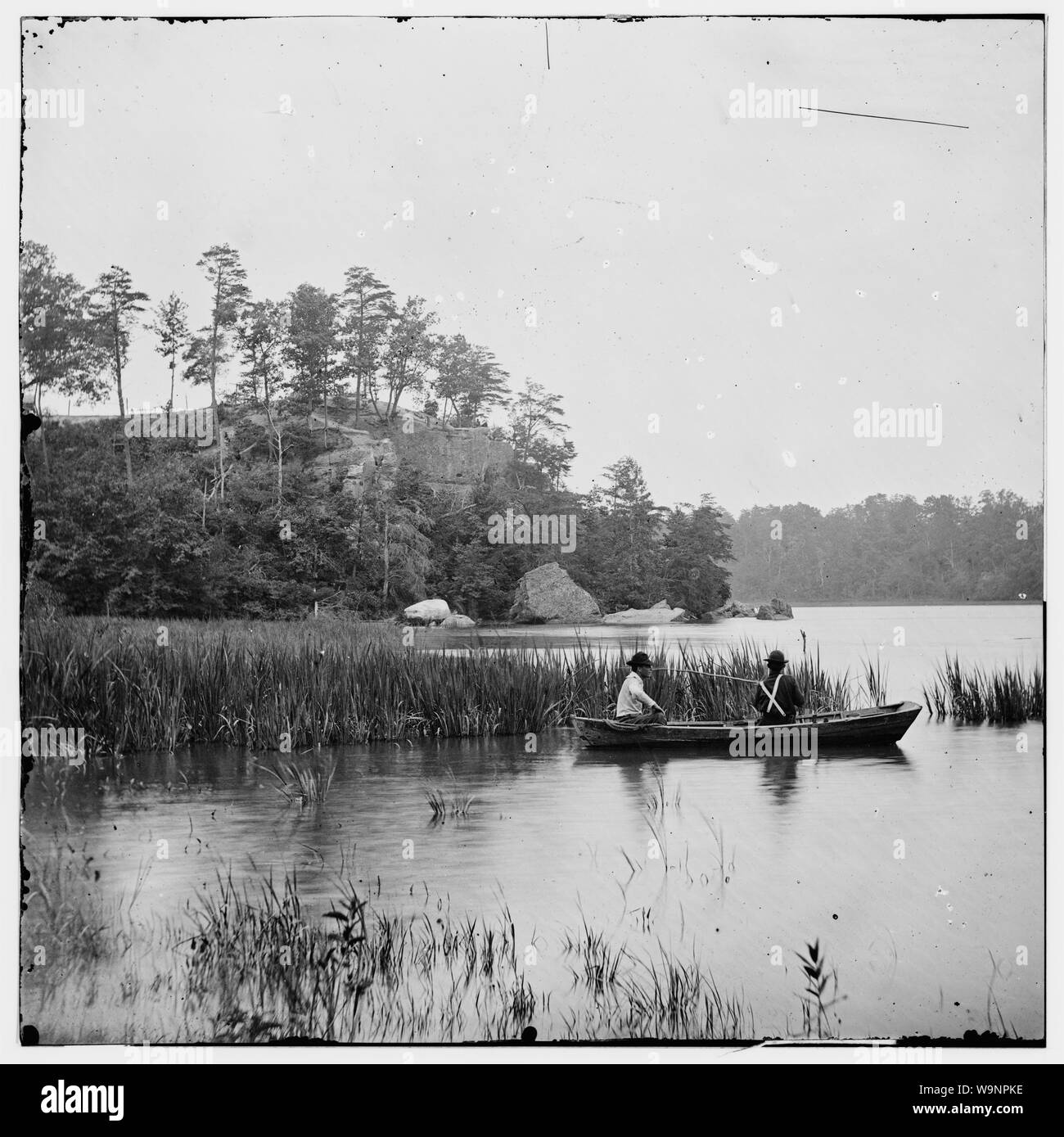 Les Bermudes cent, en Virginie. La pêche sur la James River Banque D'Images