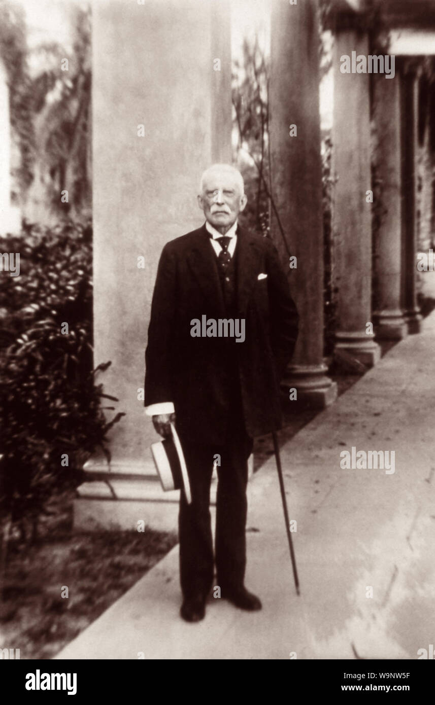 Henry Morrison Flagler, fondateur de Palm Beach et Miami, en Floride, est une huile et railroad tycoon de l'âge d'or de l'américain. (USA) Banque D'Images