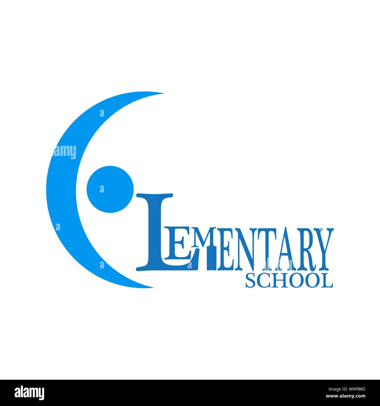 Logo de l'éducation de l'enfant moderne et l'éducation de la petite enfance Illustration de Vecteur