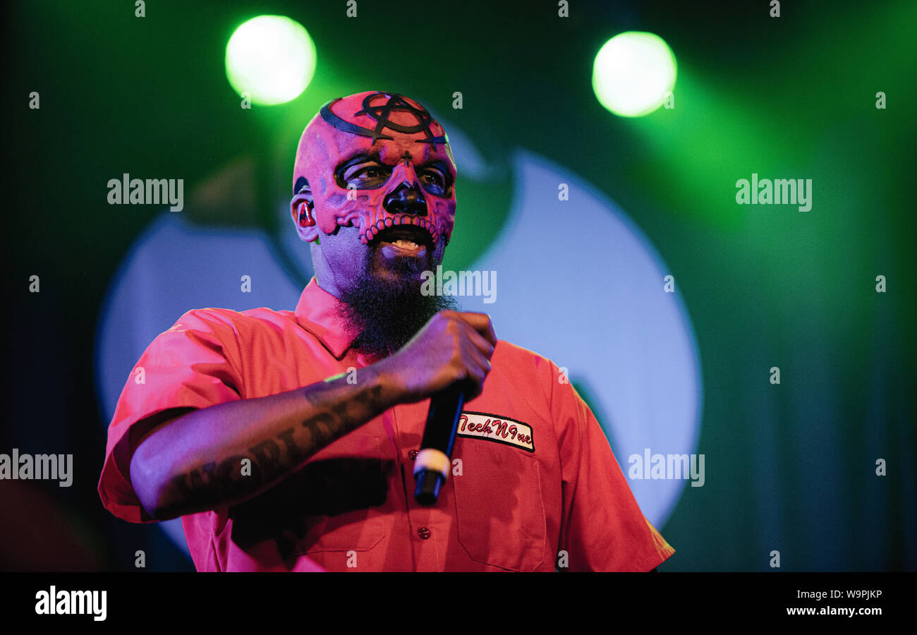 Copenhague, Danemark. 14Th Aug 2019. Le rappeur américain et le parolier Tech N9ne procède à un concert live à Pumpehuset à Copenhague. (Photo crédit : Gonzales Photo/Bransholm Nikolaj/Alamy Live News). Banque D'Images