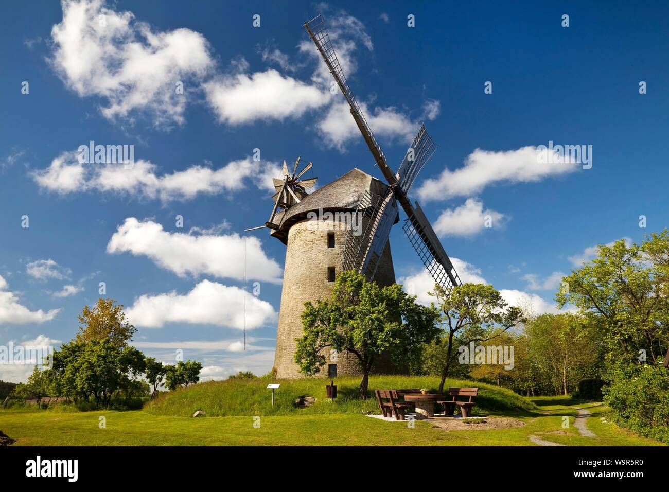 Seelenfelder Konigsmuhle, rampart mill de 1731, Müncheberg, Westphalie, Route Moulin-du-Nord - Westphalie, Allemagne Banque D'Images