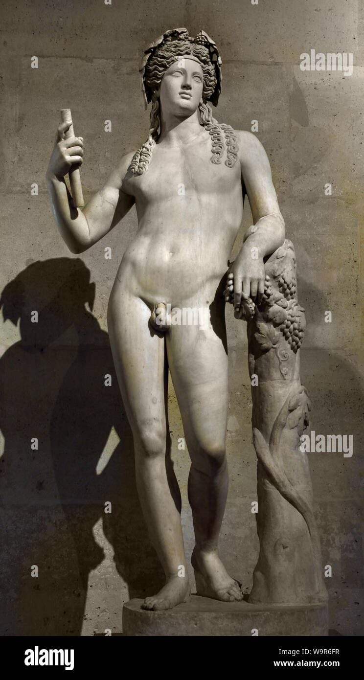 2ème ANNONCE de siècle Bacchus en Italie, l'Italie romaine, grecque, ( Bacchus dieu du vin ) Banque D'Images
