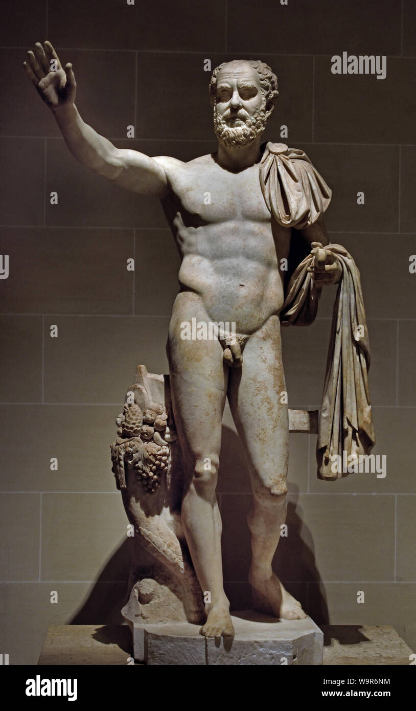 48/5000 Pupienus né c. 165/170 également connu sous le nom de Pupienus Maximus, est empereur romain avec Balbinus pour trois mois en 238, au cours de l'exercice des Six empereurs. AD 238, l'Italie Romaine Banque D'Images