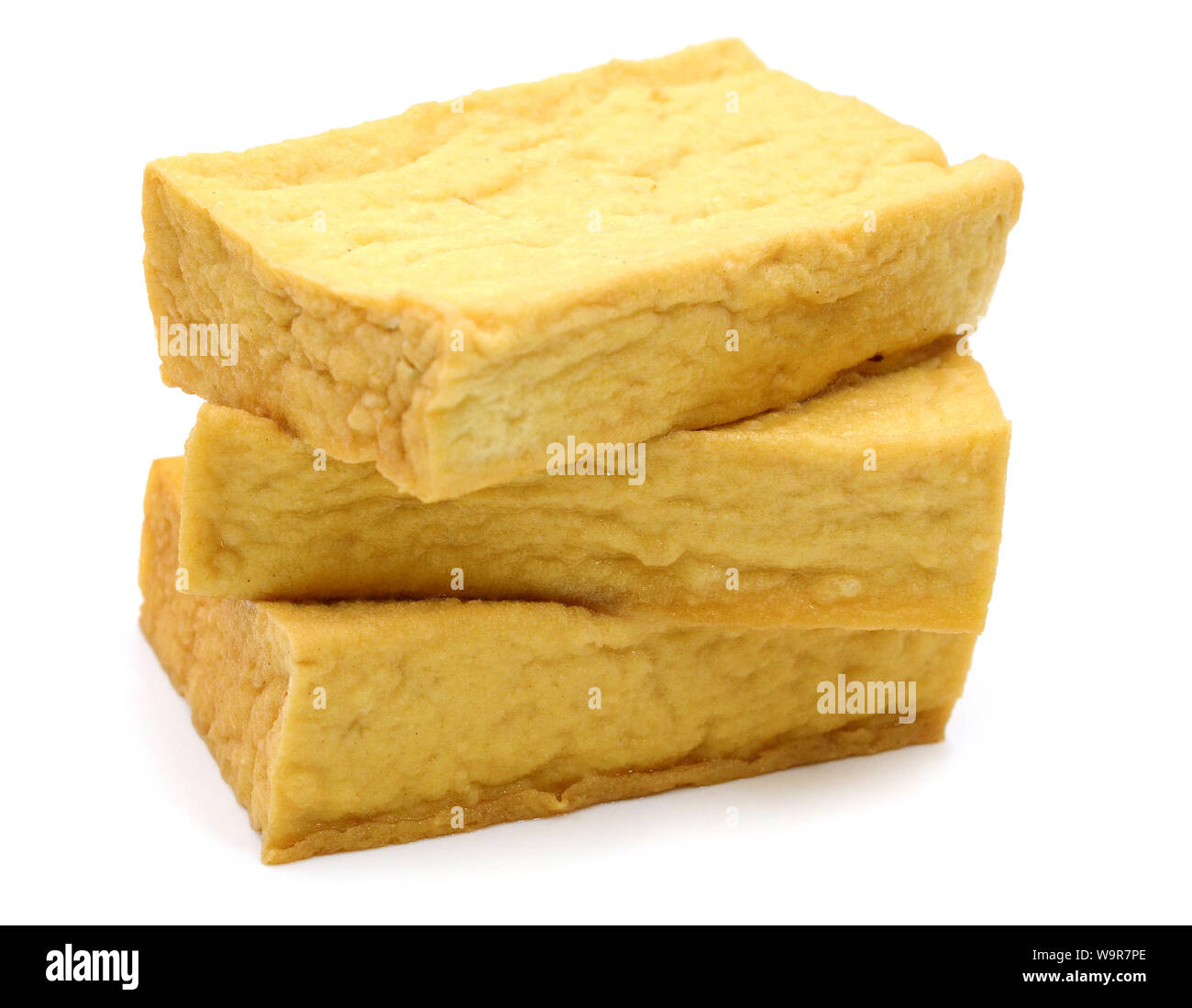 Le Tofu sur fond blanc Stock Photo Banque D'Images