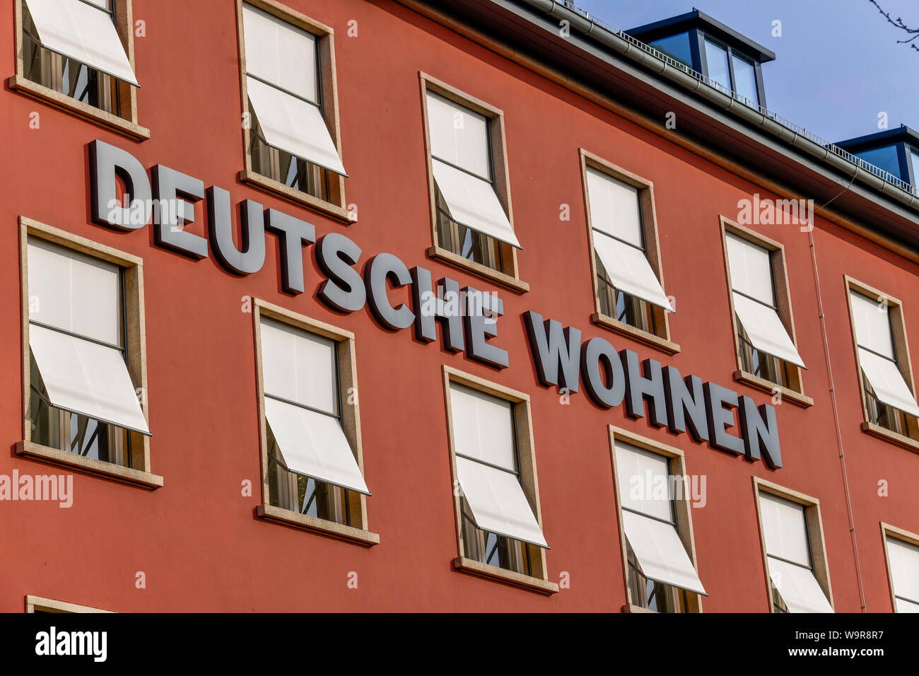 Deutsche Wohnen Gruppe, plaque de Strasse, Berlin, Berlin, Allemagne Banque D'Images