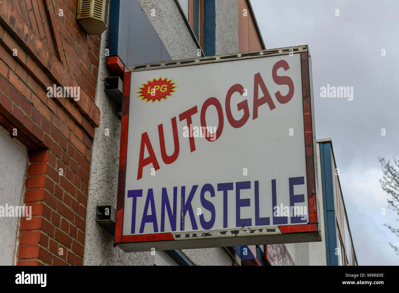 Autogas Tankstelle, Residenzstrasse, Wedding, Berlin, Deutschland Banque D'Images