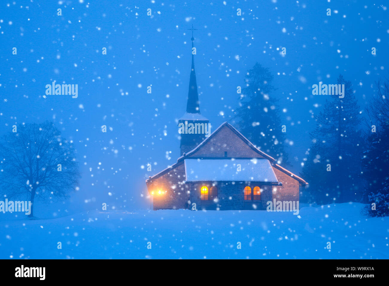 Kapelle, Kandersteg, Suisse, 30063410 *** *** légende locale Banque D'Images