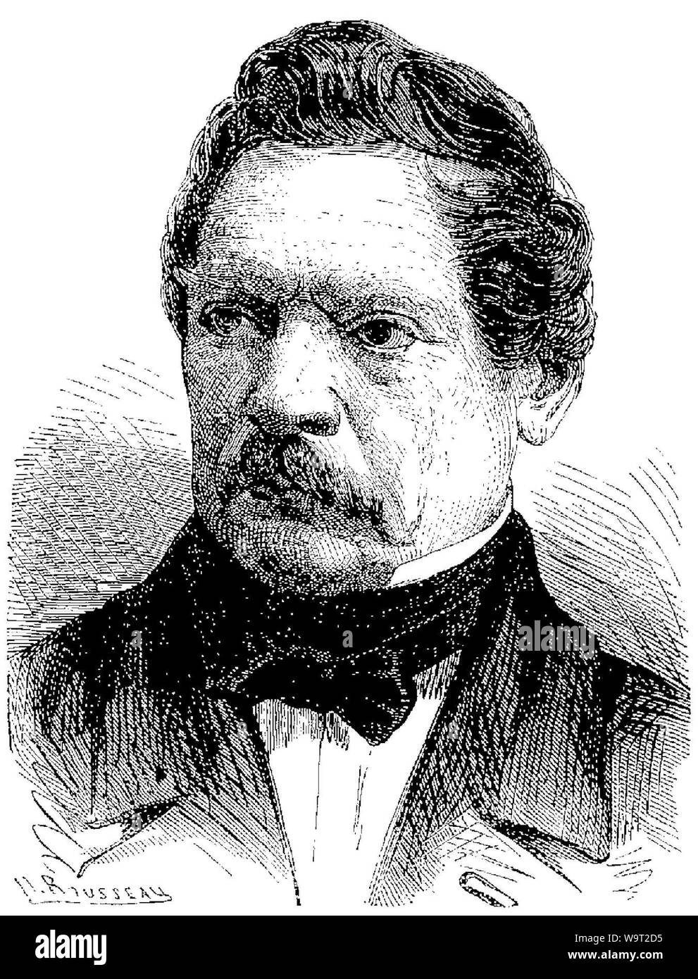 Henri-Gustave Delvigne (10 avril 1800 à Hambourg – 18 octobre 1876 à Toulon) Banque D'Images