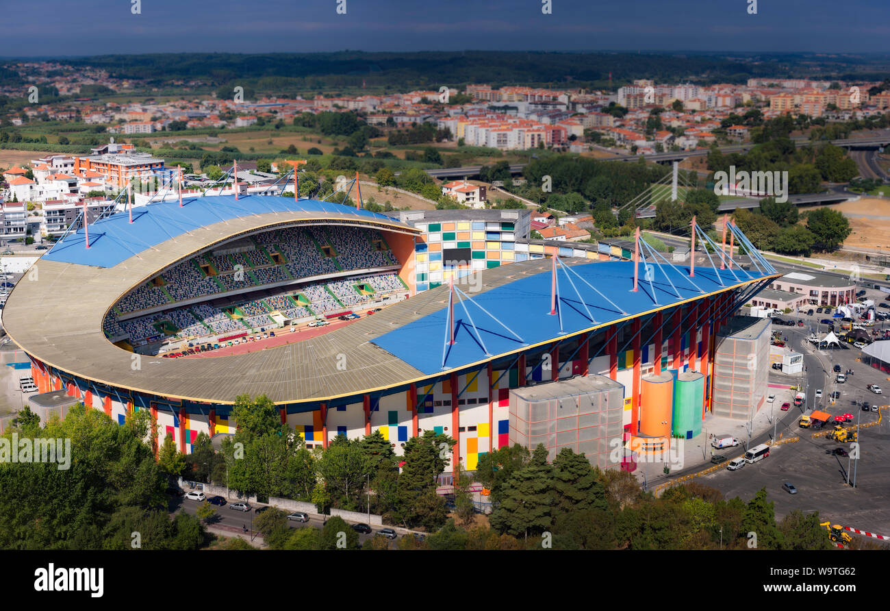 Le stade de Leiria colorés Banque D'Images
