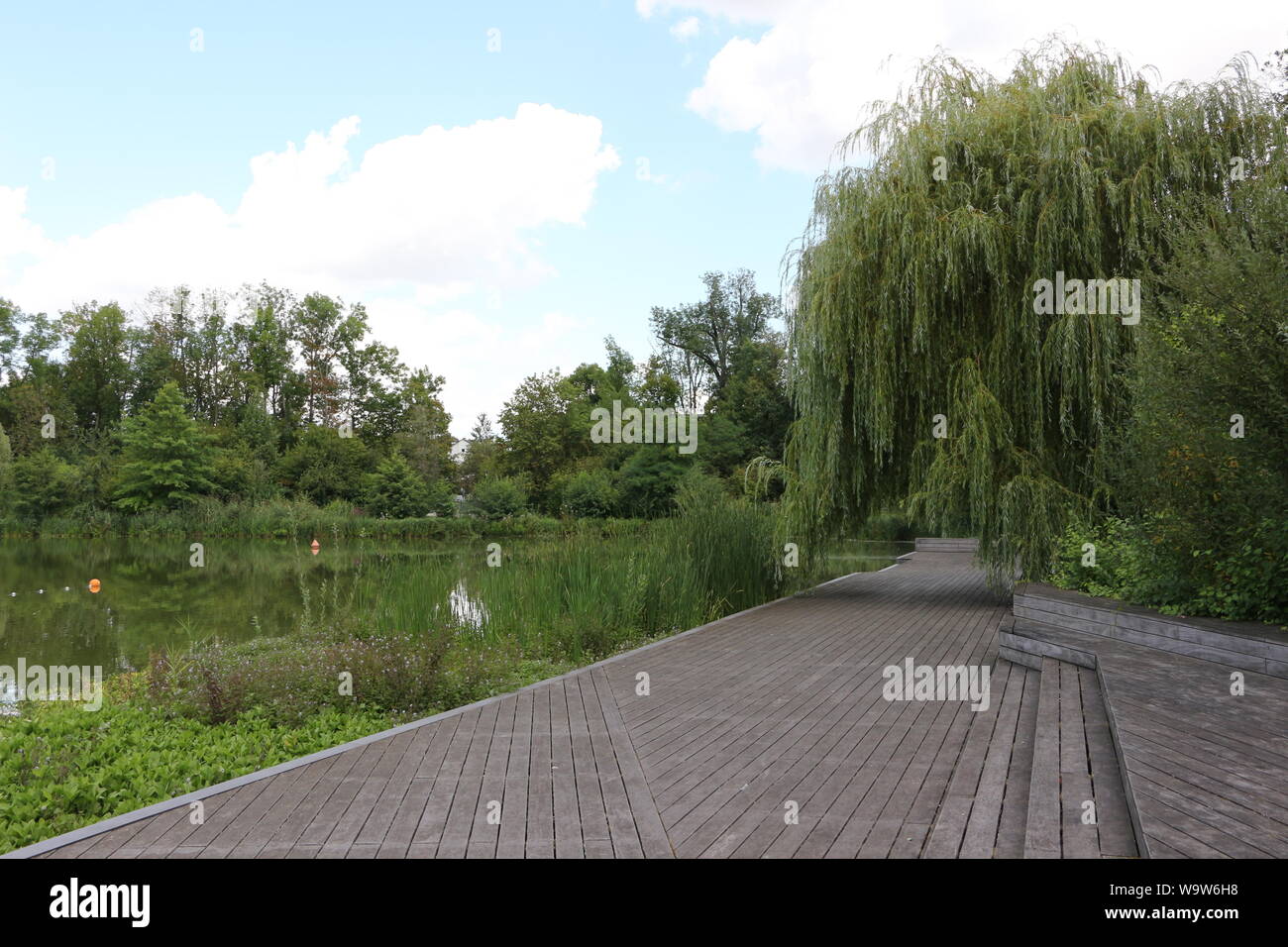 Blick auf den großen Voir von im Kurpark Bad Nauheim à Hessen Photo Stock -  Alamy