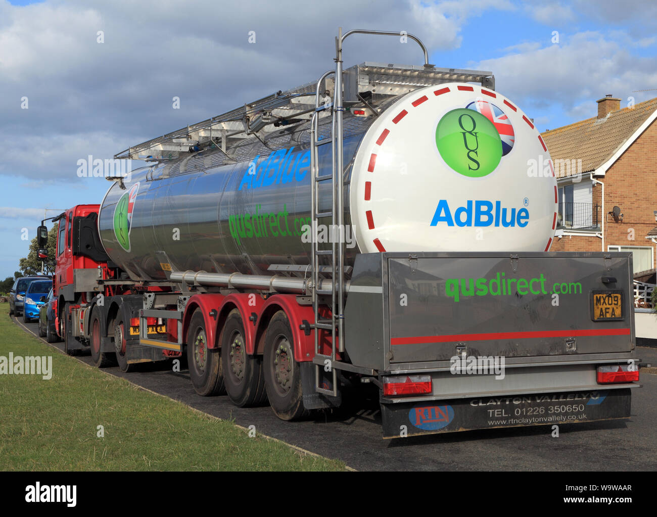 AdBlue, QUS, navire-citerne, camion, transporteur routier, camion, Norfolk,  England, UK Photo Stock - Alamy