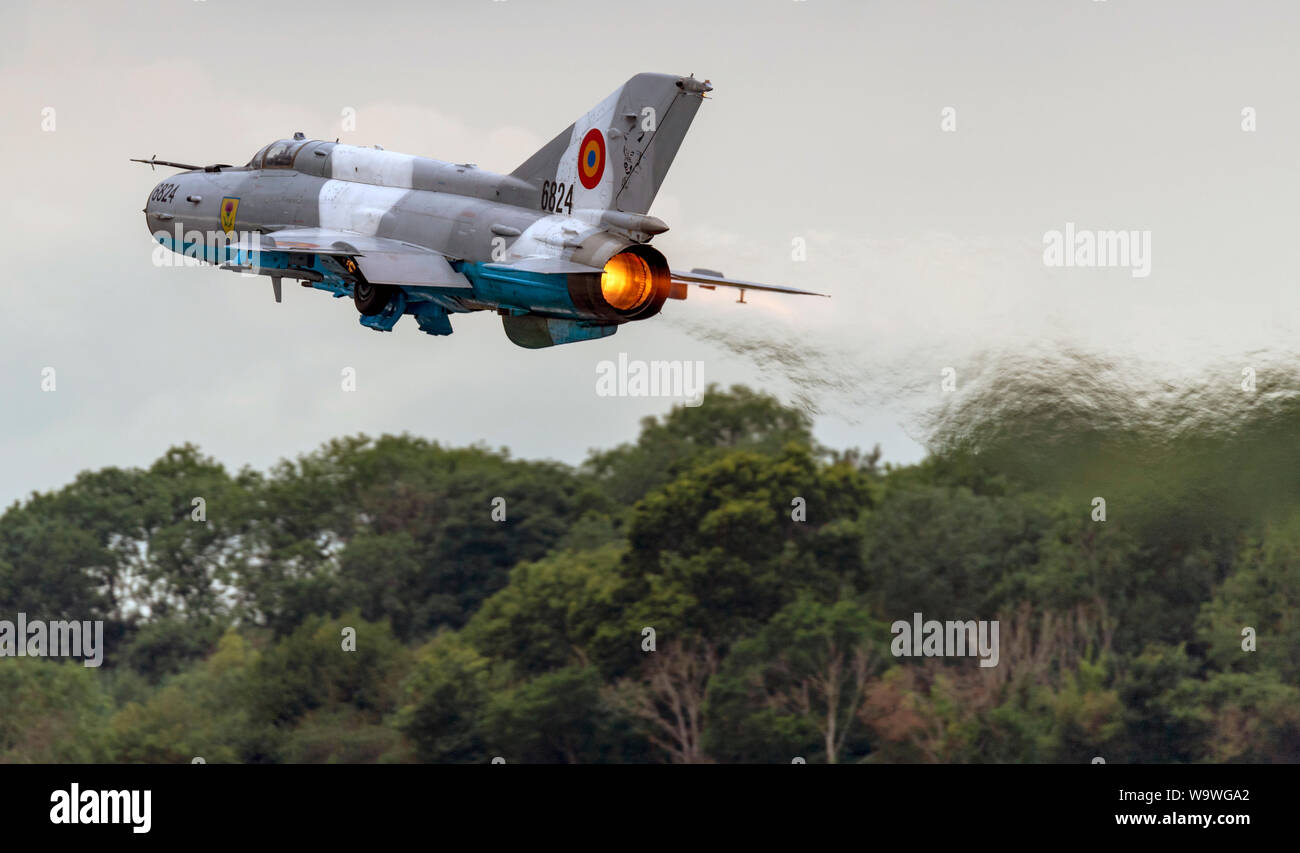 Mig 21 Lancer C au Royal International Air Tattoo 2019 Banque D'Images