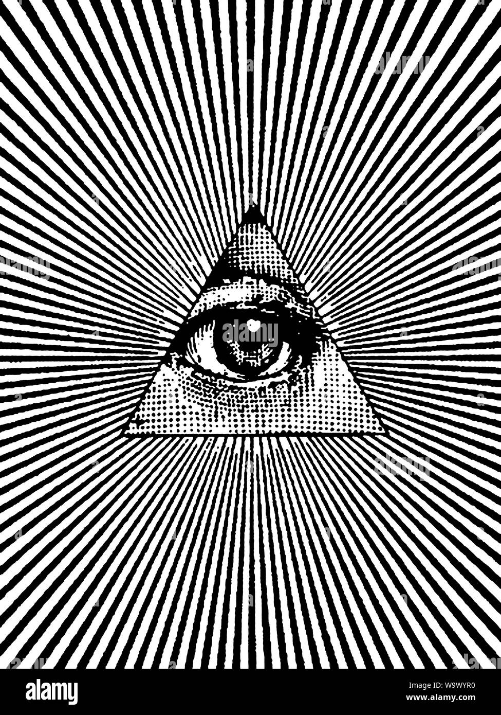 Symbole Illuminati Banque D'Images