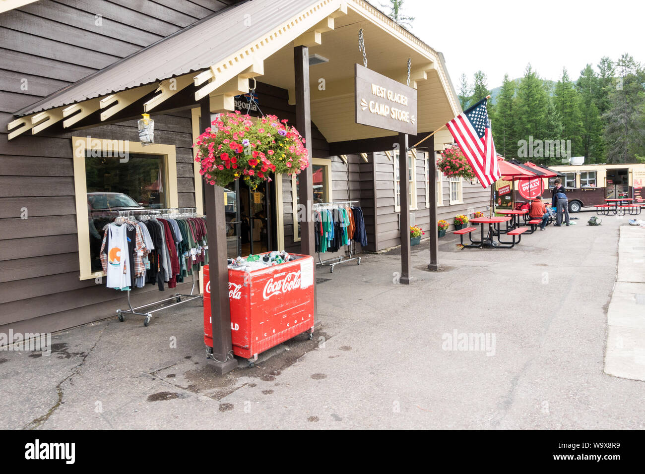 West Glacier dans Campstore Banque D'Images