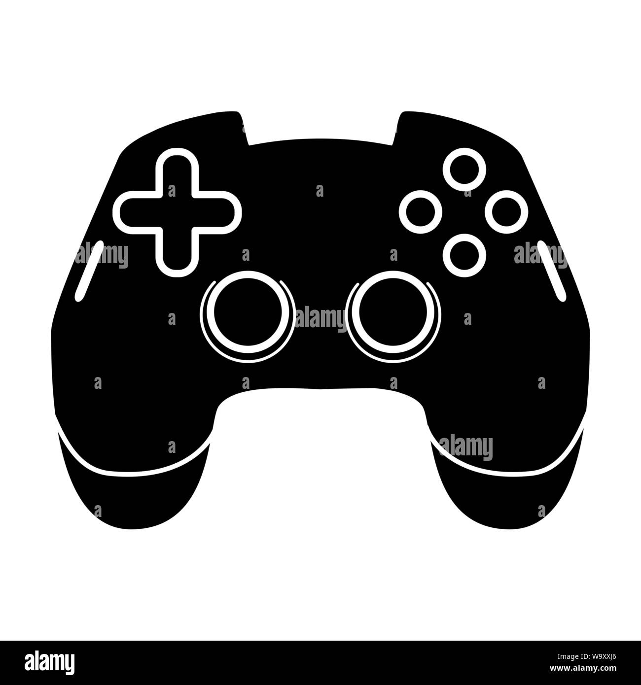 Manette de jeu icône glyphe. L'équipement de sports électroniques. Manette de jeu d'ordinateur. Appareil de jeu. Symbole de Silhouette. L'espace négatif. Vector illustration isolé Illustration de Vecteur Manette de jeu icône glyphe. L'équipement de sports électroniques. Manette de jeu d'ordinateur. Appareil de jeu. Symbole de Silhouette. L'espace négatif. Vector illustration isolé Illustration de Vecteur