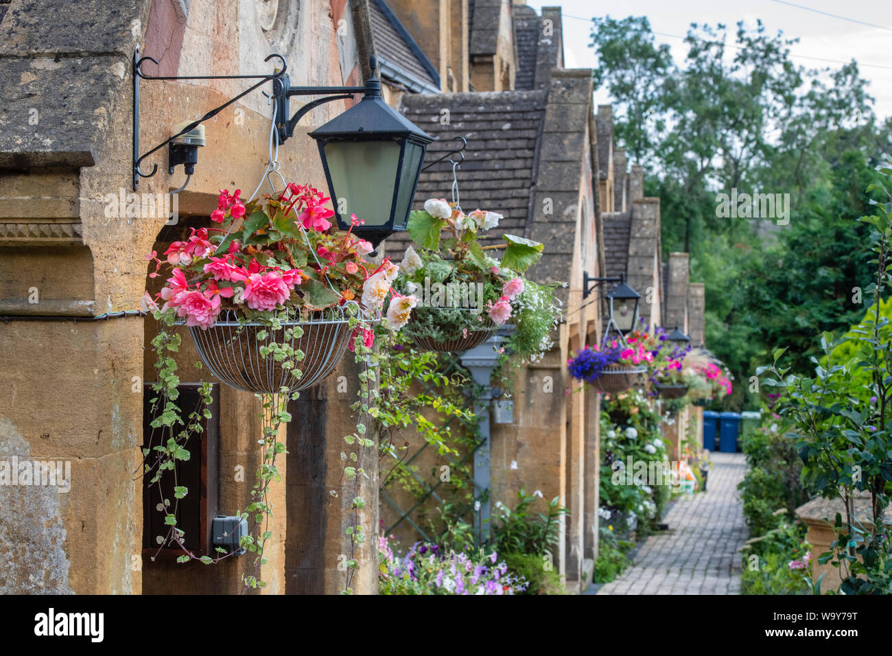 Chandos et bosses hospices dans l'ancienne ville anglo-saxon de Winchcombe, Cotswolds, Gloucestershire, Angleterre Banque D'Images