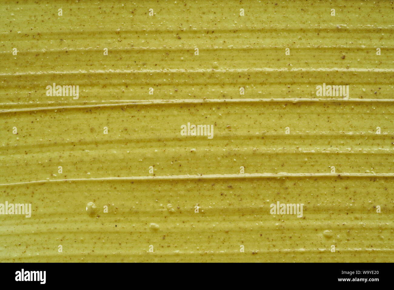 La texture et traits d'un vert clair pour masque bio visage ou corps isolé sur fond blanc Banque D'Images