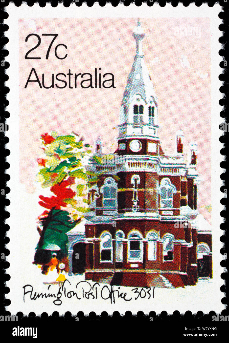 Flemington, poste, timbre-poste, l'Australie, 1982 Banque D'Images