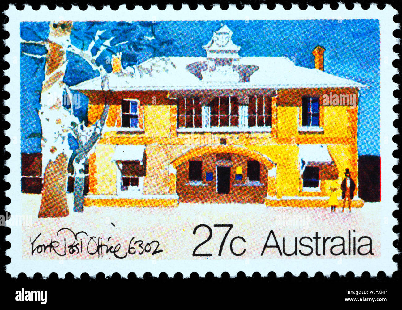 York, bureau de poste, timbre-poste, l'Australie, 1982 Banque D'Images