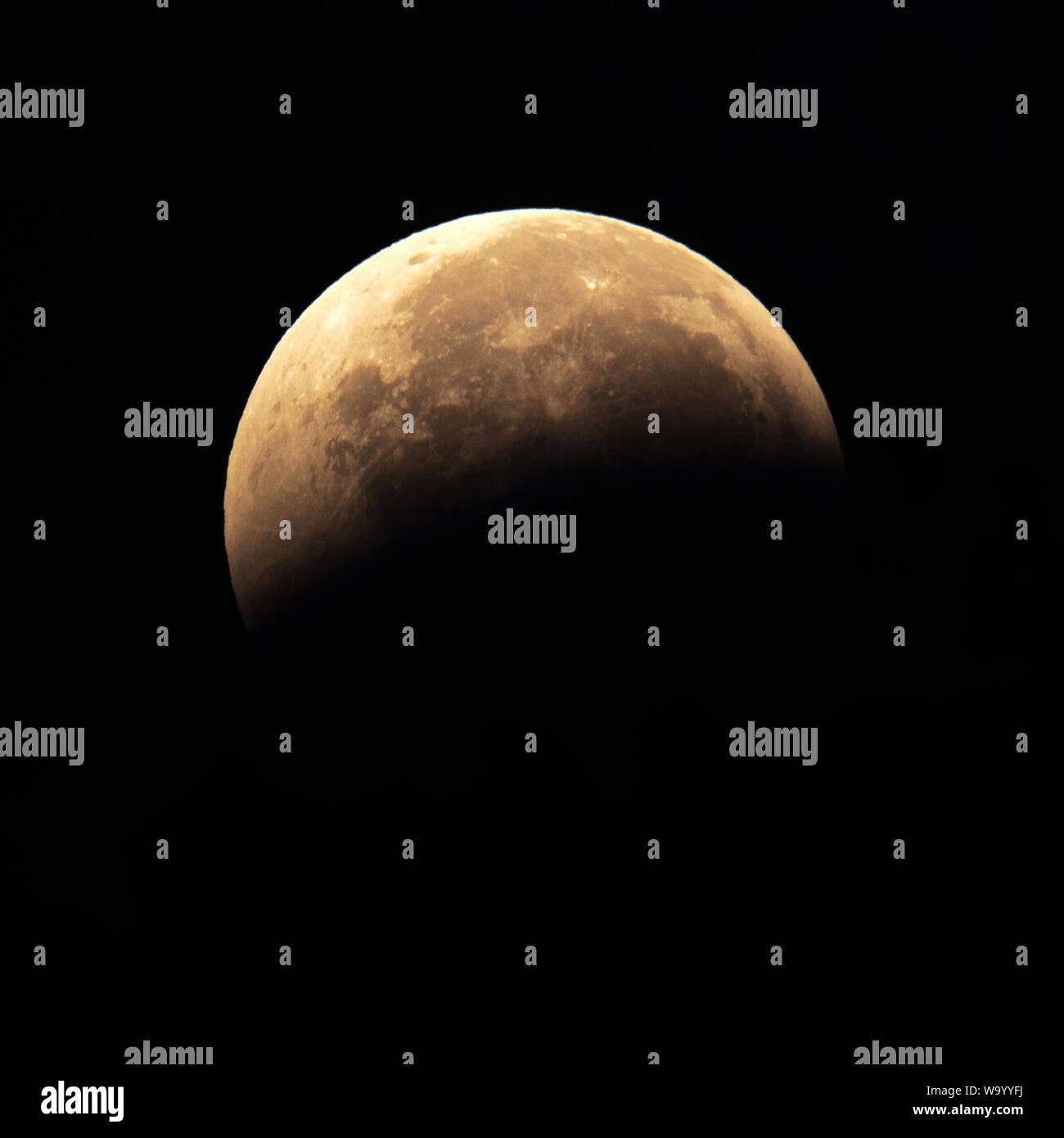 Éclipse totale de la lune Banque D'Images