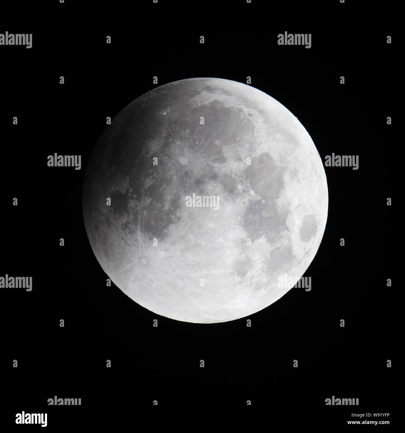 Éclipse totale de la lune Banque D'Images