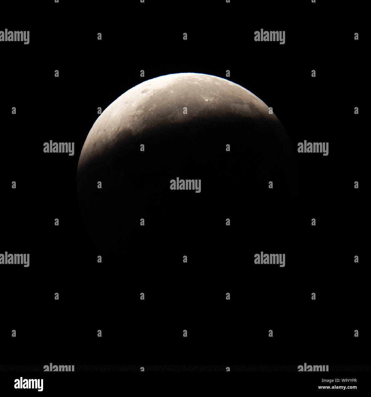 Éclipse totale de la lune Banque D'Images