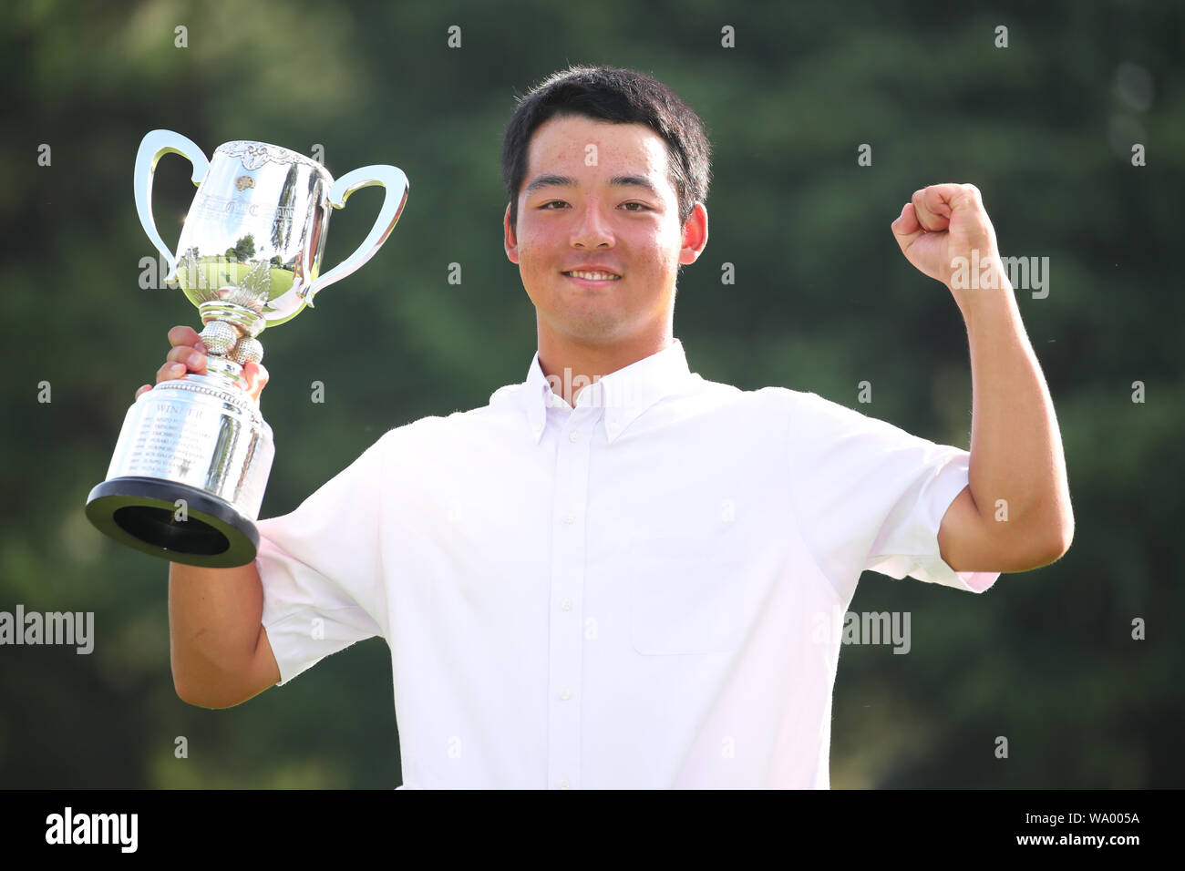 Kasumigaseki Country Club, Saitama, Japon. Août 16, 2019. Bien positionné en couverture Haruto, le 16 août 2019 - Golf : JOC Coupe olympique Junior 2019 Men's 15-17 ans class Award Cérémonie à Kasumigaseki Country Club, Saitama, Japon. Credit : YUTAKA/AFLO SPORT/Alamy Live News Banque D'Images
