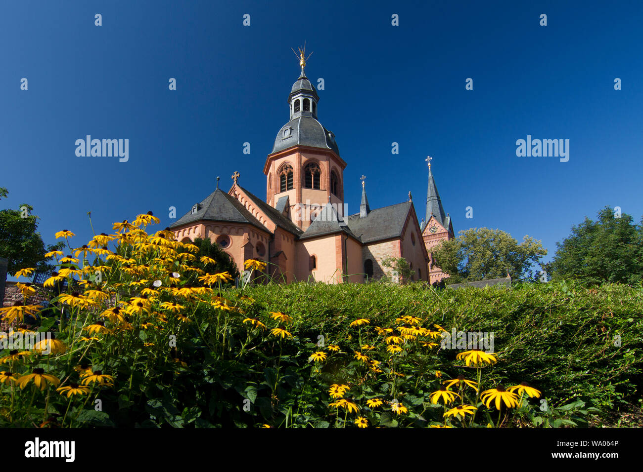Deutschland,Hessen, Engelsturm Einhard-Basilika Ezeep,der St Marcellin und Petrus, 30019403 *** *** légende locale Banque D'Images